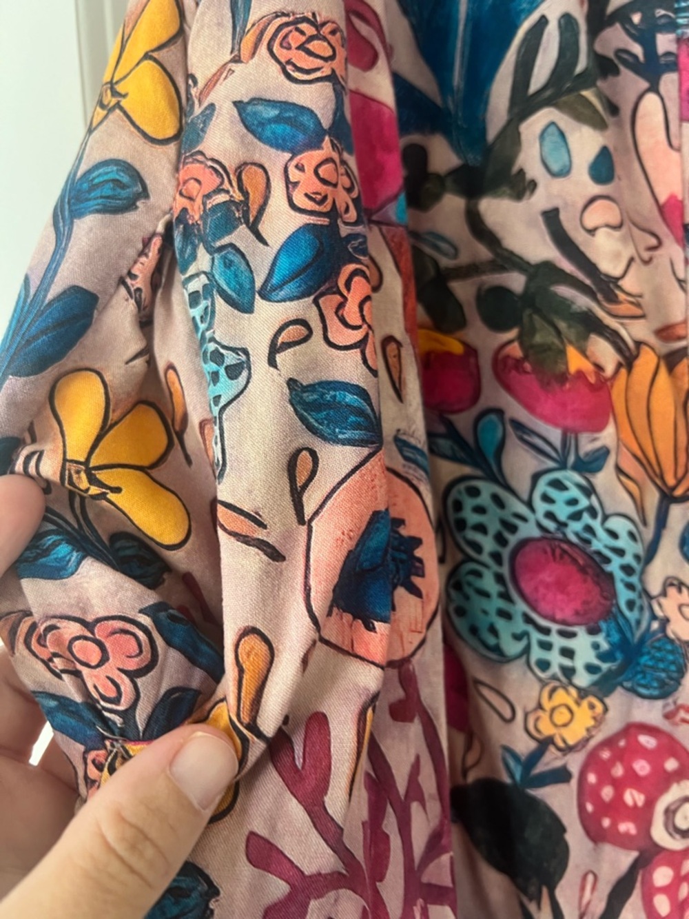 Natural Life floral v neck flowy pants romper, XS - Picture 4 of 8